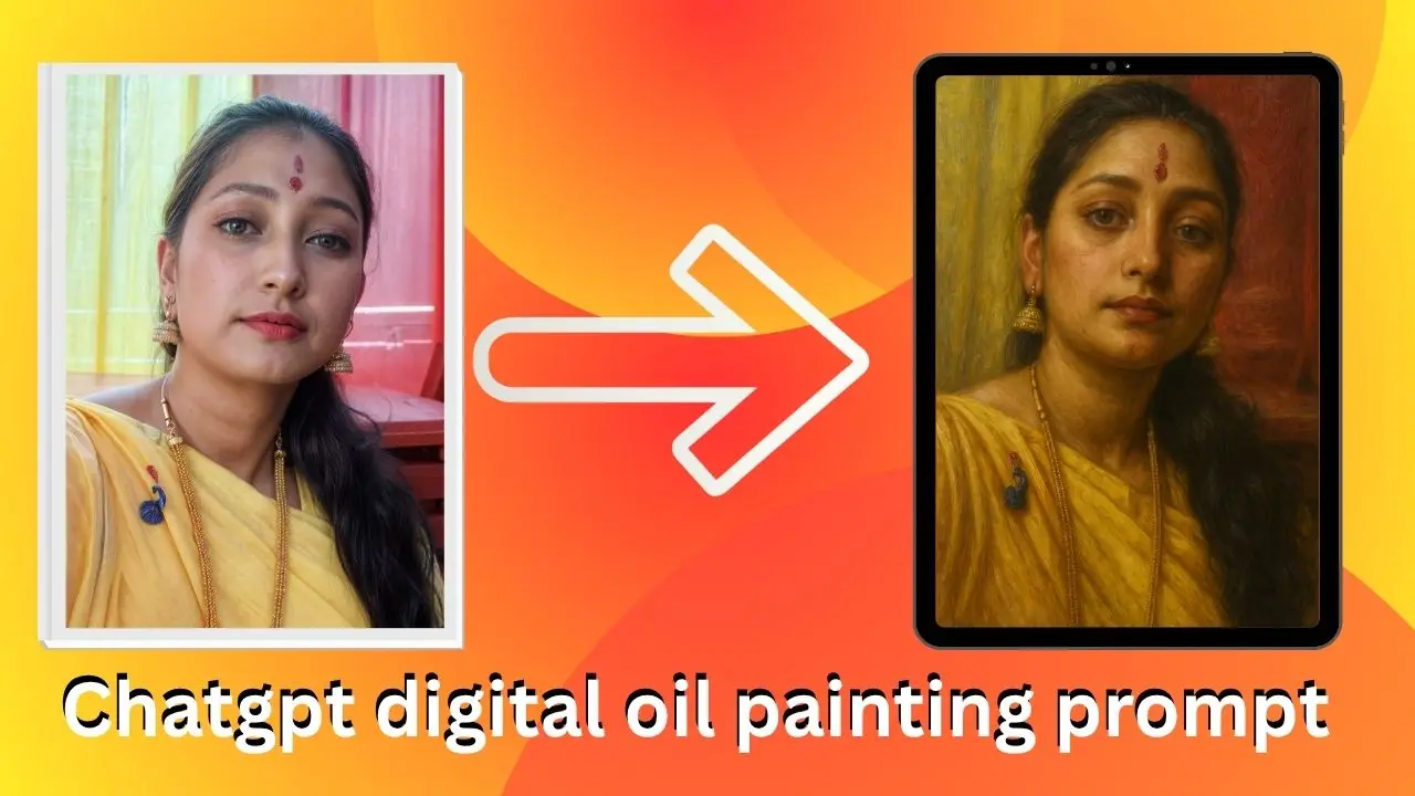 Chatgpt digital oil painting prompt