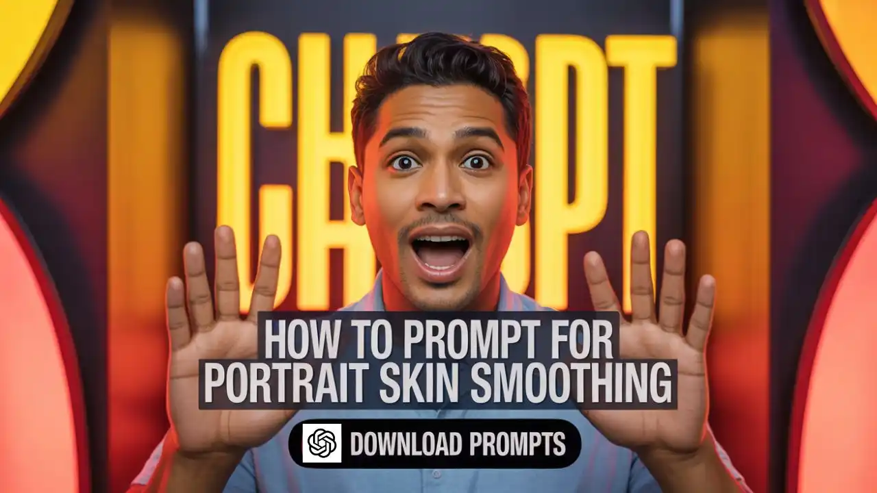 How to prompt for portrait skin smoothing