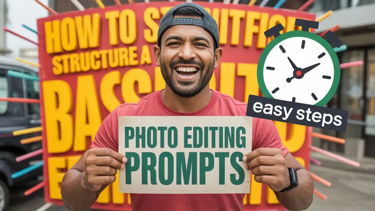 How to structure a basic photo editing prompT