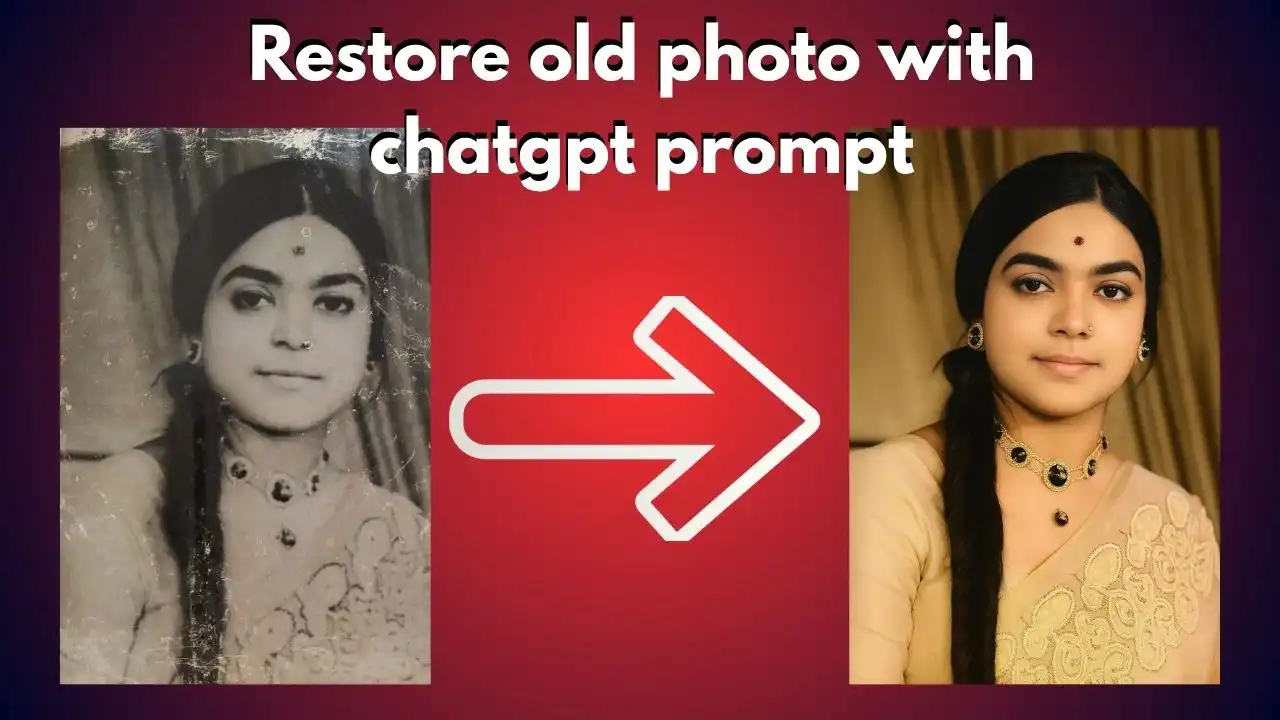 Restore old photo with chatgpt prompt