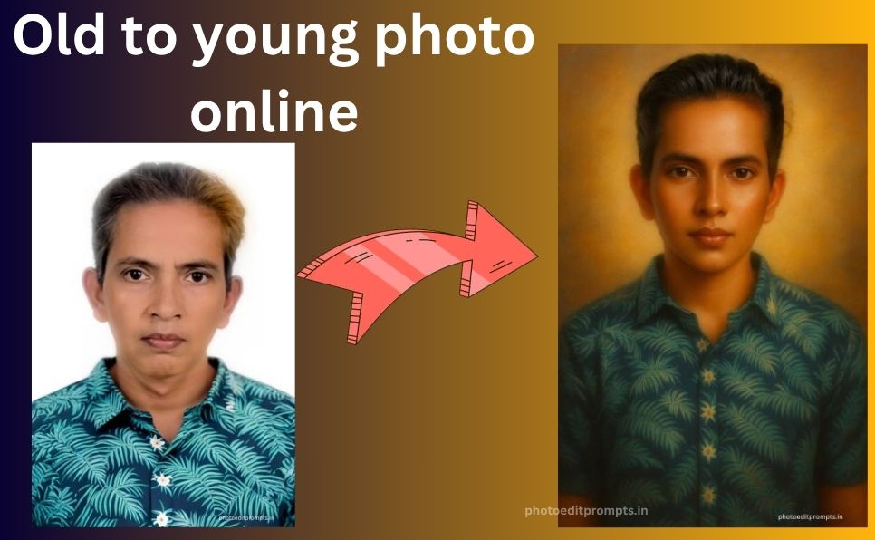 How to convert an old photo to a young photo