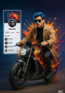 picture Editing Prompt Biker