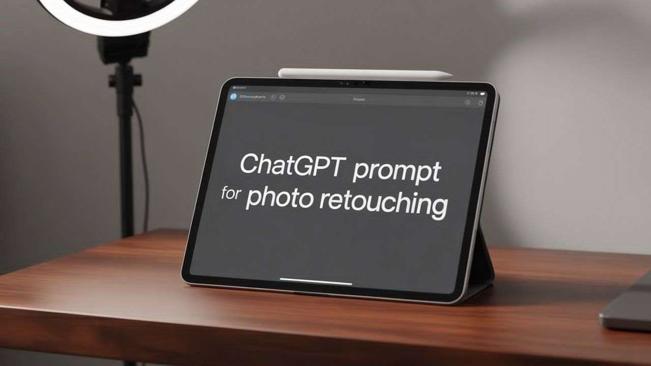 ChatGPT prompt for photo retouching