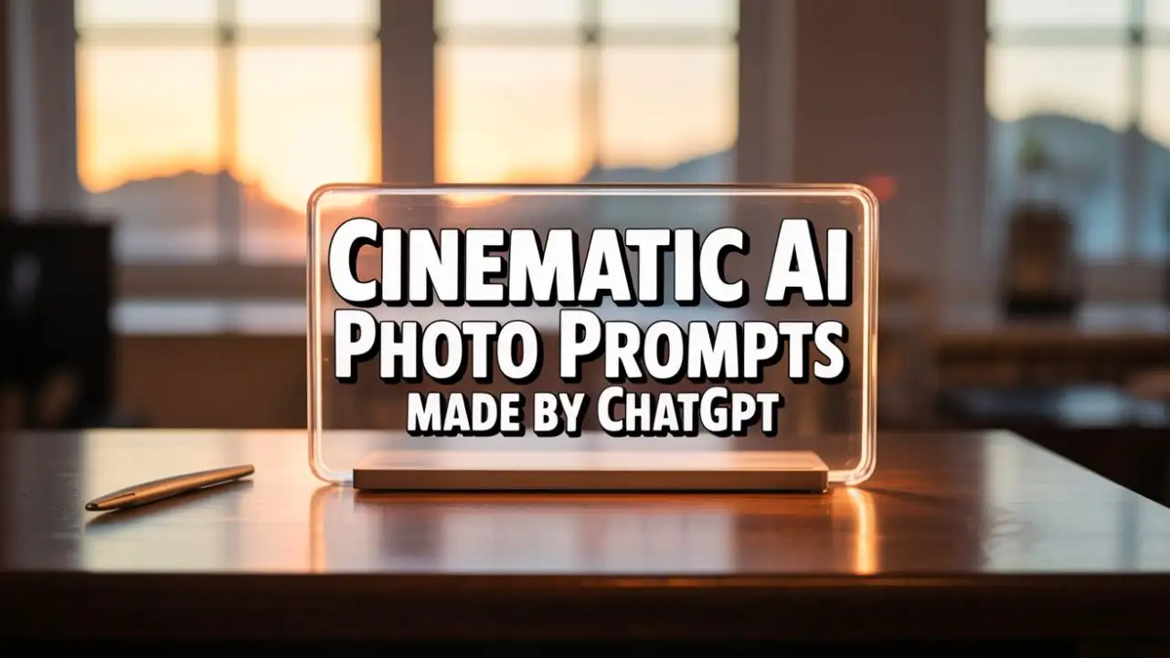 Cinematic AI Photo Prompts Made by ChatGPT