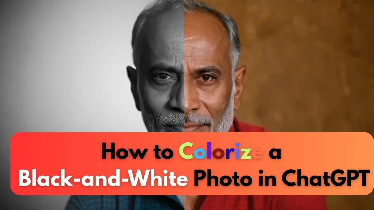 How to Colorize a Black-and-White Photo in ChatGPT
