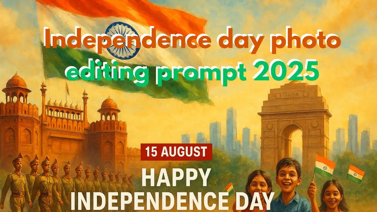 Independence day photo editing prompt 2025