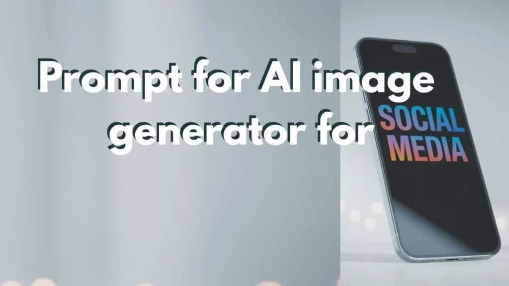 Prompt for AI image generator for social media