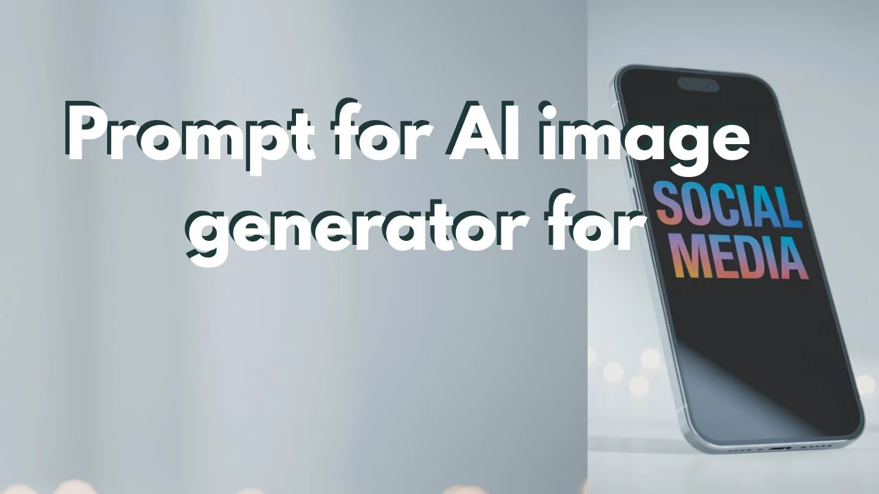 Prompt for AI image generator for social media