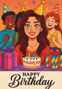 photo Editing Prompts for Birthday Girl