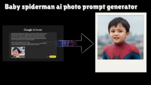 Baby spiderman ai photo prompt generator