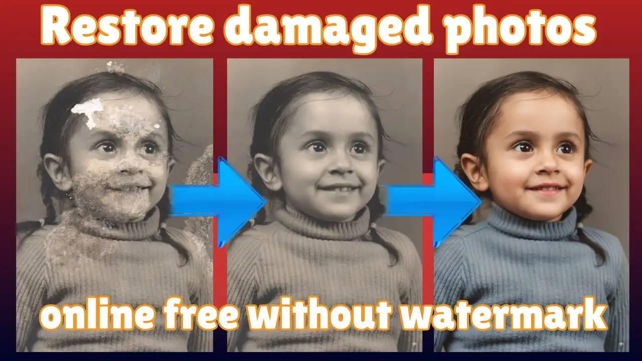 Restore damaged photos online free without watermark