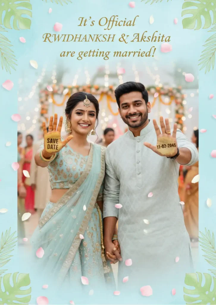 Invitation Wedding prompt for Gemini girl