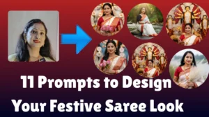 Top 11 Gemini prompts for your signature saree look