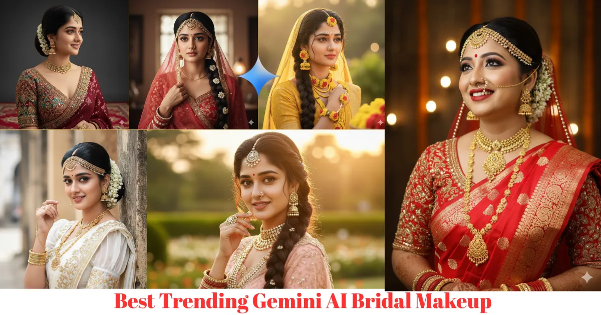 Transform Your Wedding Look: 11 Best Trending Gemini AI Bridal Makeup Ideas for (2025)