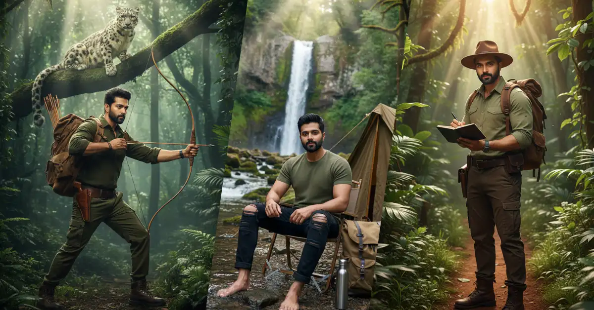 Gemini AI Prompts for Jungle Adventure 8K Portraits for Boys
