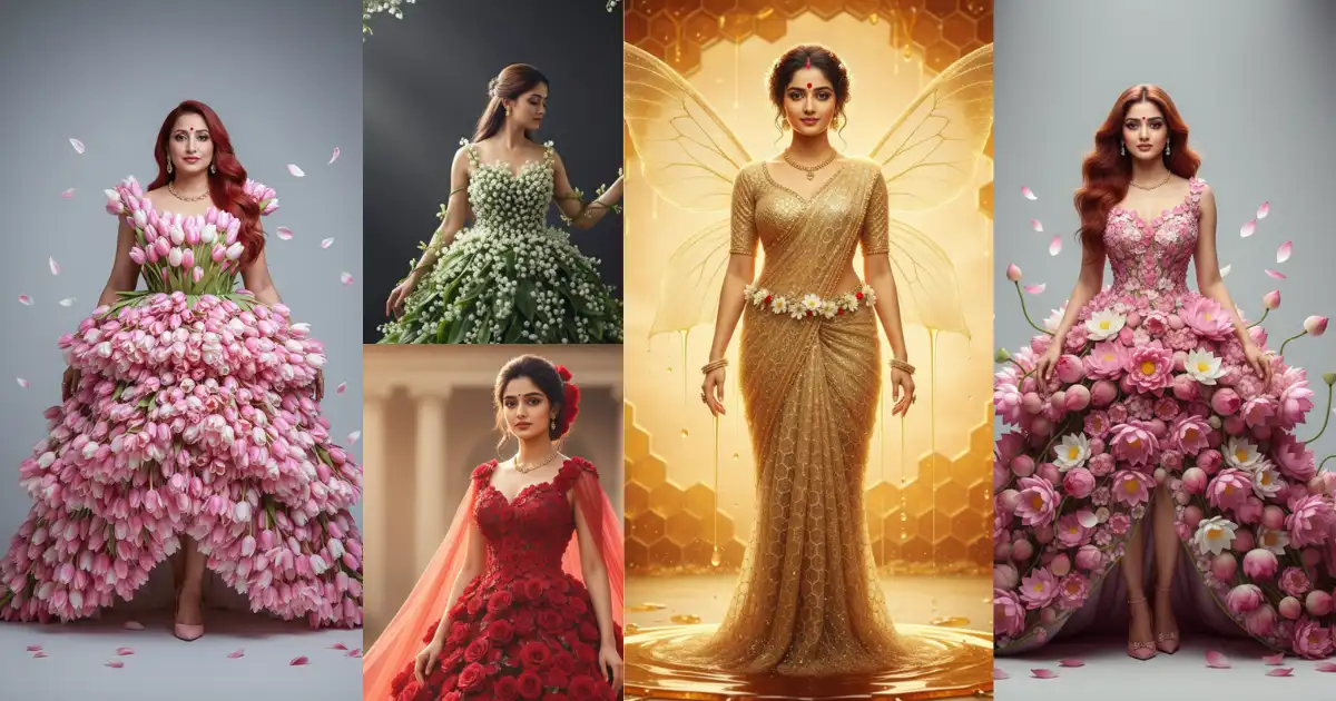 Stunning Floral Portrait Prompts Every Woman Will Love (8K DSLRVogue Photoshoot Style)