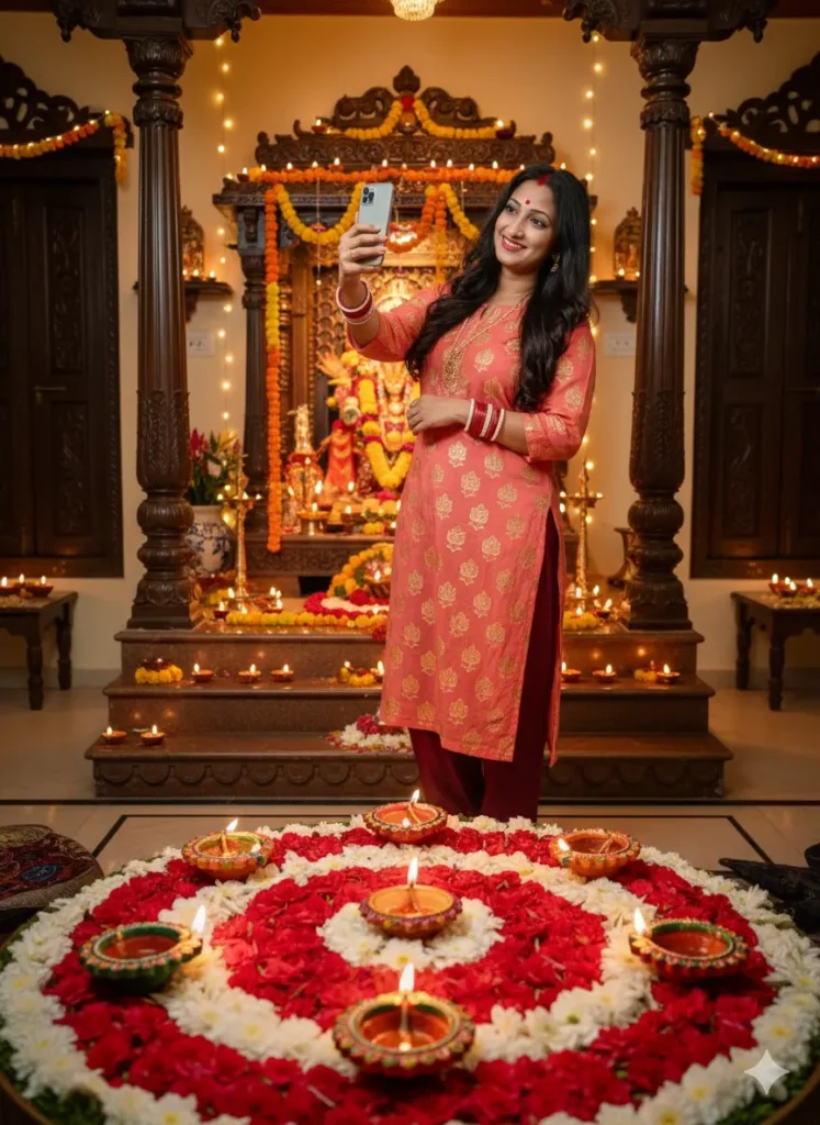 Happy Diwali Photo Editing Prompts for Girls