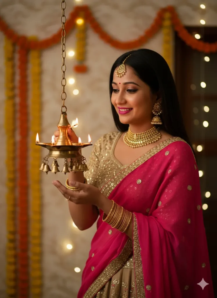 Gemini AI Happy Diwali Photo Editing Prompts for Girls