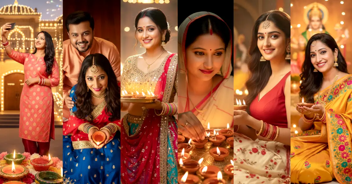 Gemini AI Happy Diwali Photo Editing Prompts for Girls: Viral 4K Festival Portrait Ideas 2025