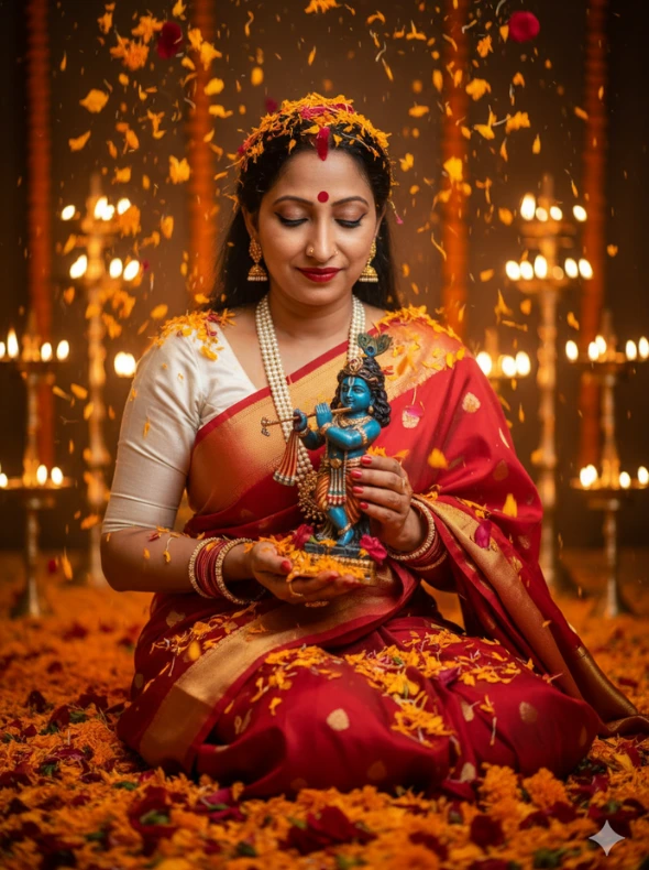 Krishna puja gemini prompt