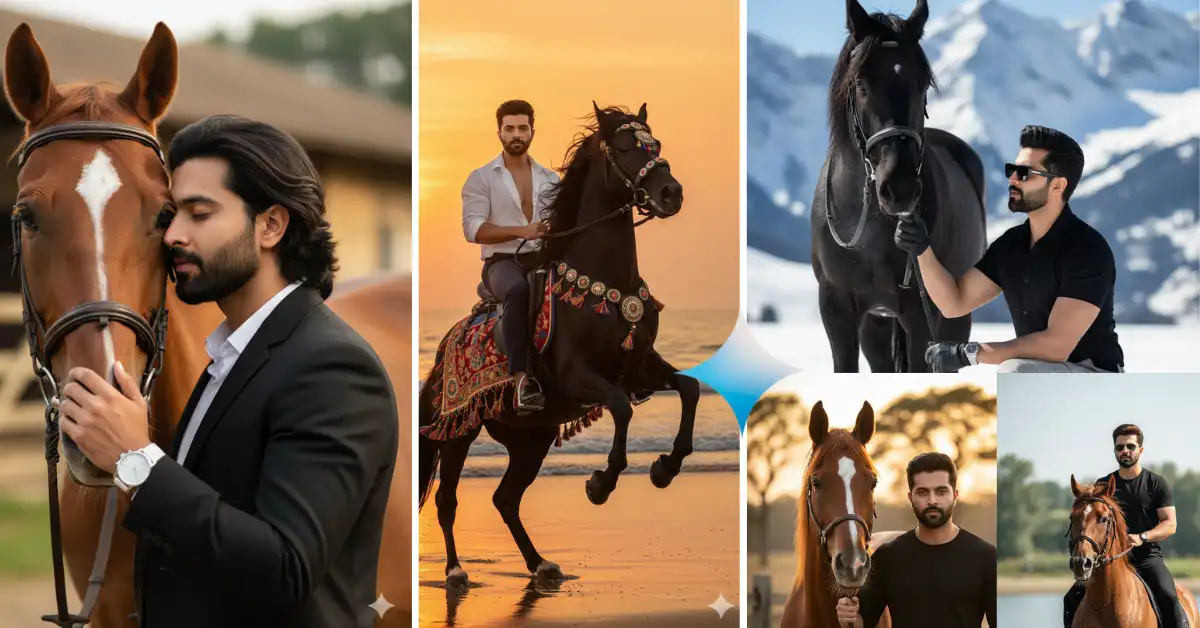 Google Gemini AI photo prompt copy paste trending boy horse