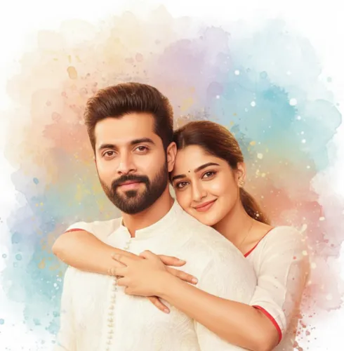 Google Gemini Prompt for couple artistic image