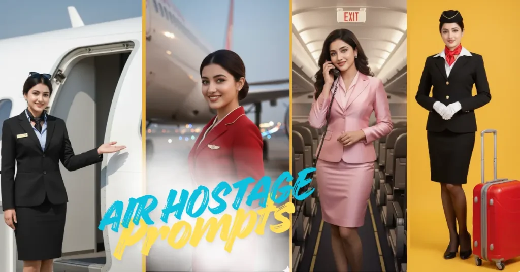 Air Hostess Images HD Prompt Tips Using Gemini AI: – Instant 8K Copy & Paste Prompts