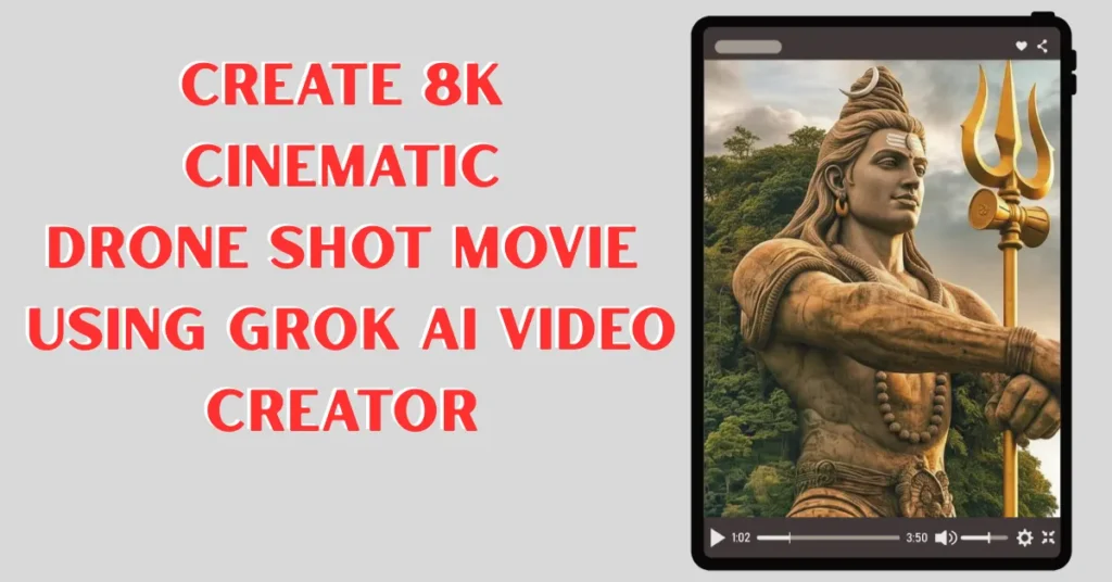 Create Drone Shot Movie Using Grok Ai Video Creator (8K Cinematic Guide)