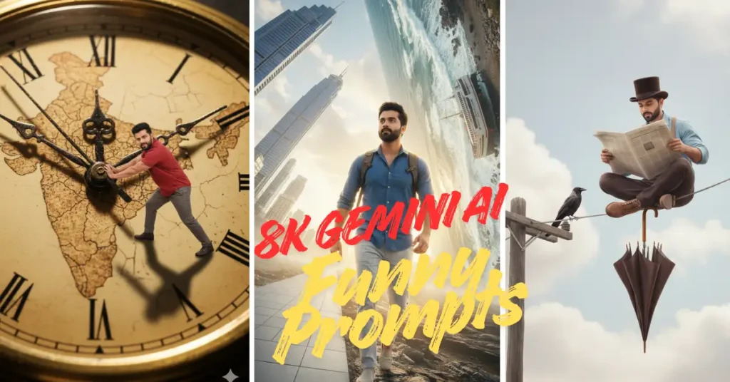 10+ Funny Portrait Prompts for Nano Banana Pro Gemini AI