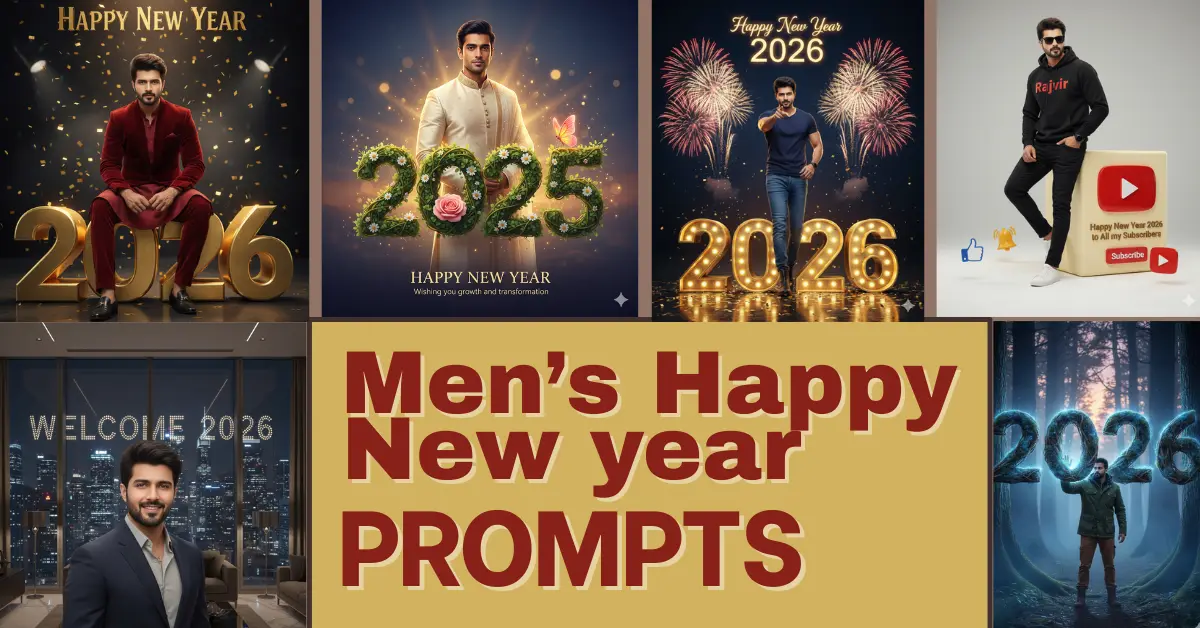 Welcome 2026 New year Men Gemini AI Prompts