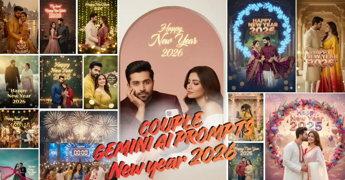 Top Gemini Prompts for Happy New Year Couple Wishes Images