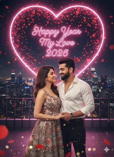 Top Gemini Prompts for Happy New Year Couple Wishes Images