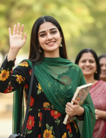 AI Anarkali fashion photoshoot concept