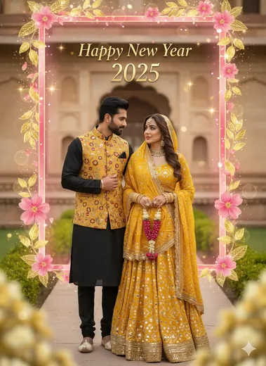 Top Gemini Prompts for Happy New Year Couple Wishes Images