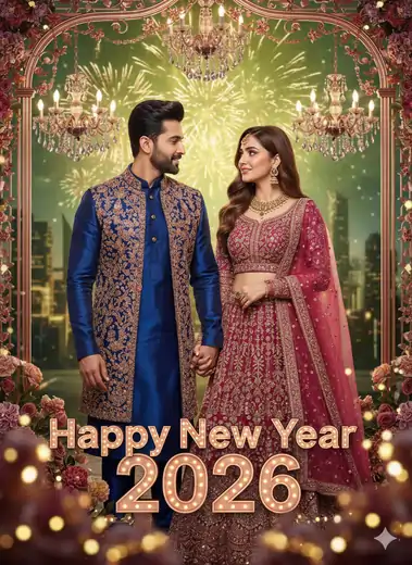 Top Gemini Prompts for Happy New Year Couple Wishes Images