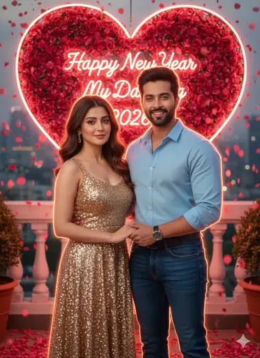 Top Gemini Prompts for Happy New Year Couple Wishes Images