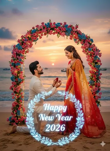 Top Gemini Prompts for Happy New Year Couple Wishes Images