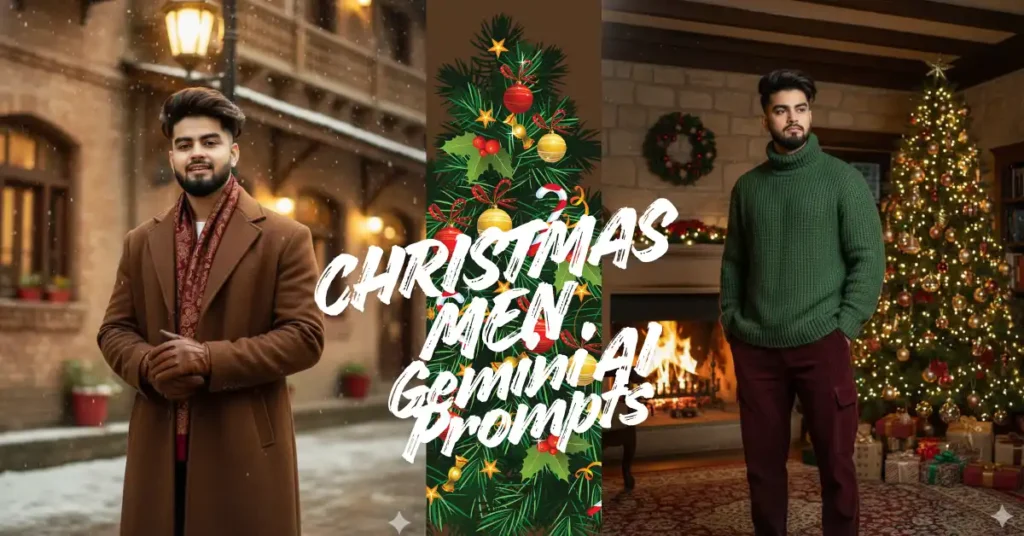 Christmas Pre-celebration Gemini Photo Edit Prompt Ideas for Man
