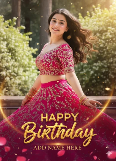 birthday wishes card design with photo