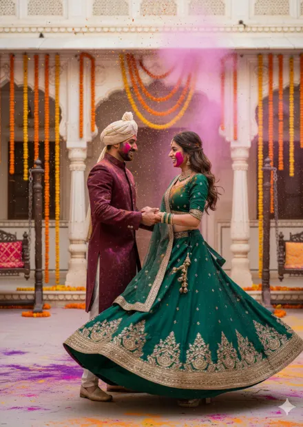 rajasthani couple gemini prompt