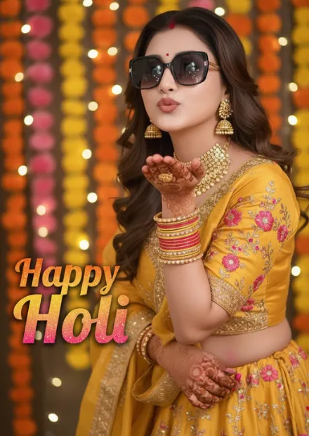 iphone-woman-holi-image-prompt