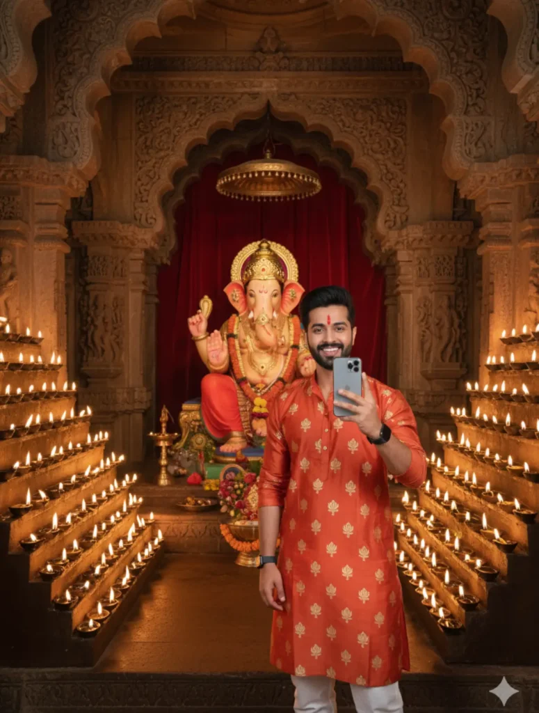 Download 15 Ganesh Chaturthi Gemini AI Prompts for Men