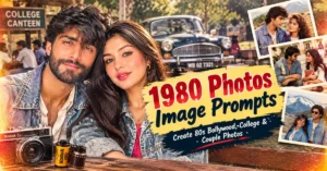 1980 AI Image Prompts: Create 80s Bollywood, College & Couple Photos 1980 Photos Image Prompts