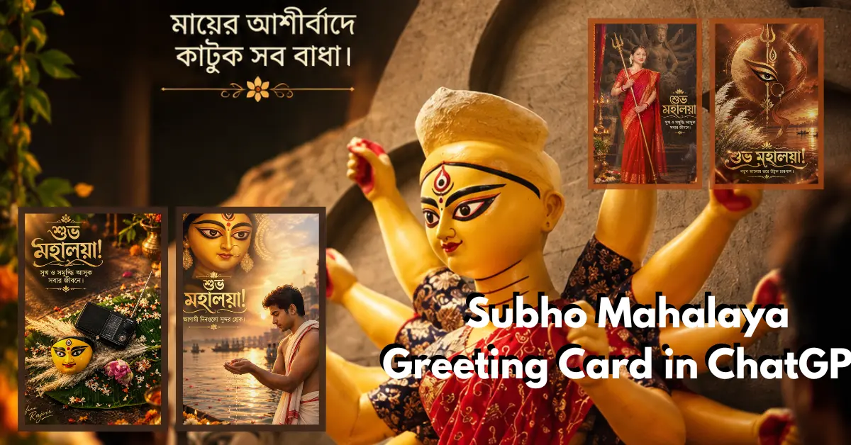 Subho Mahalaya Greeting Card in ChatGPT: Bengali Message Text Prompts