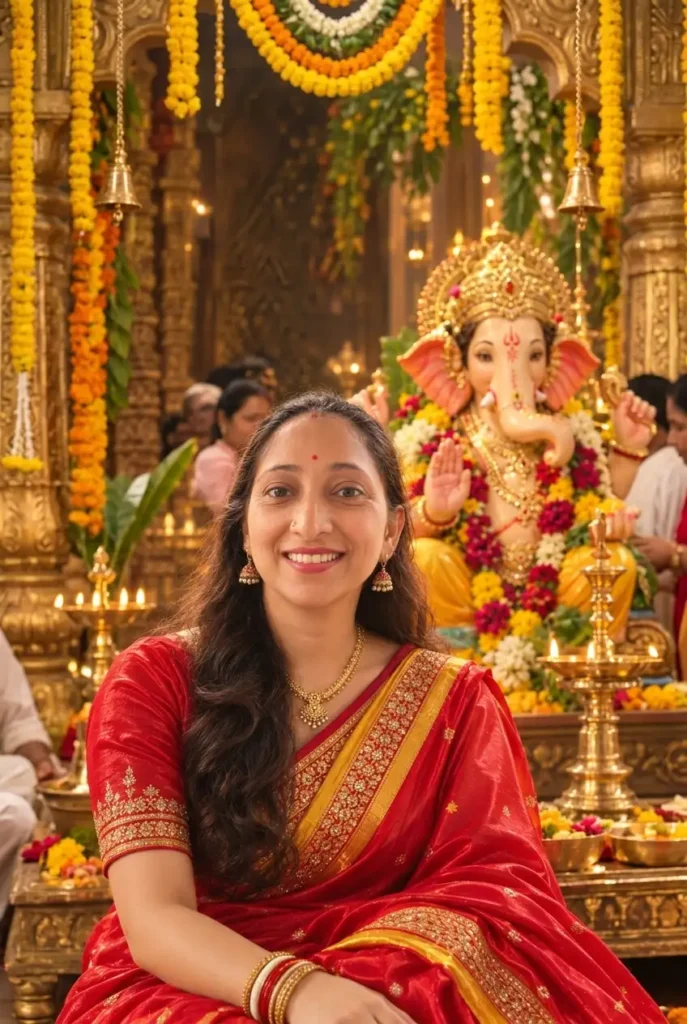 Full HD Ganesh Chaturthi prompt for Housewifes