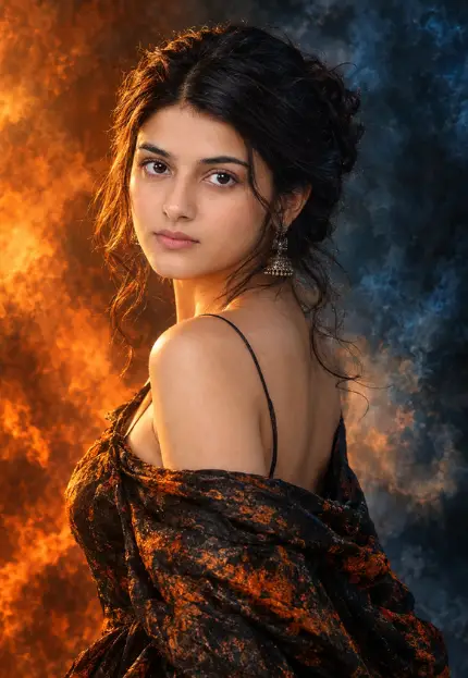 Beautiful young woman image prompt