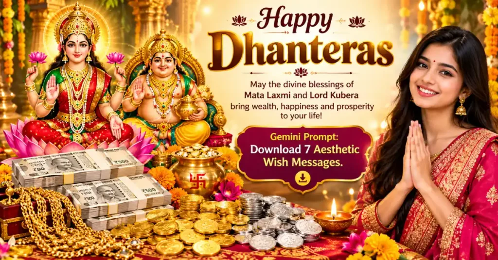 Happy Dhanteras Gemini Prompt: Download 7 Aesthetic Wish Messages