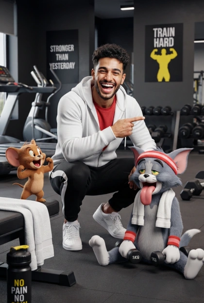 Prompt for a Hilarious Gym Workout