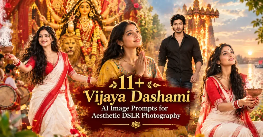 Vijaya Dashami AI Image Prompts for Aesthetic DSLR Photography