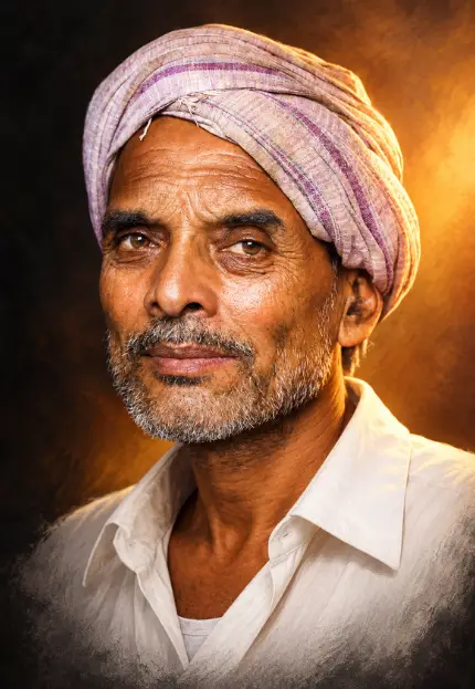 Vibrant Digital Painting Portrait Prompt